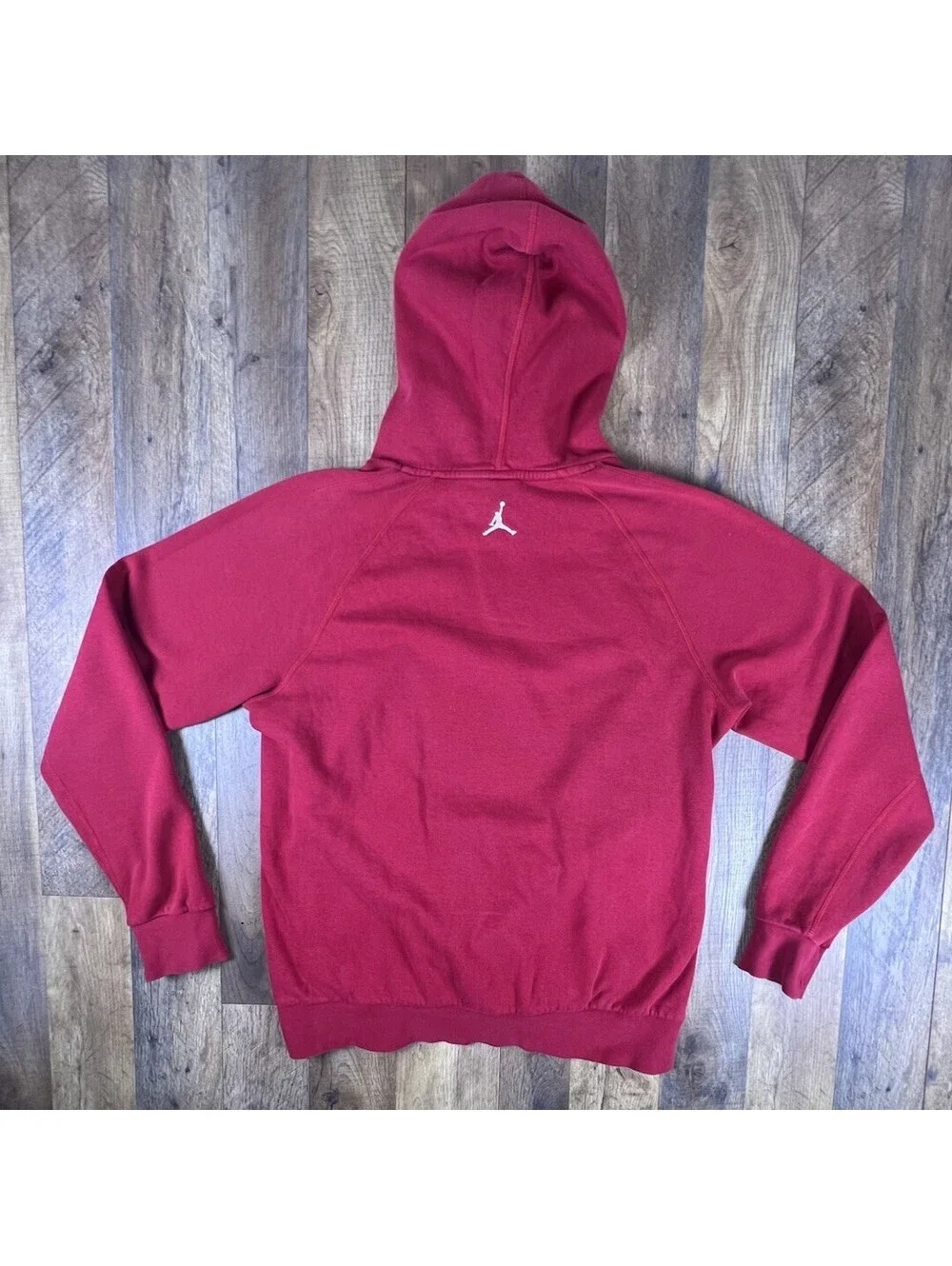Vintage Air Jordan Flight Hoodie Men's Small Red Y2K Pullover Air Pocket